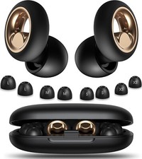 45dB Reusable Soft Ear Plugs for Sleeping Noise Cancelling 8 Ear Tips Silicone