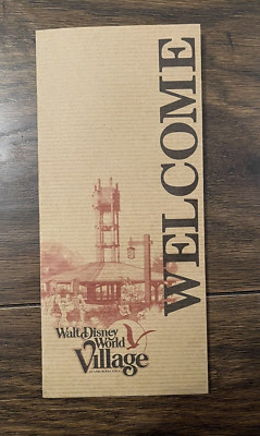Vintage 1983 Walt Disney World Village (Lake Buena Vista) Karte