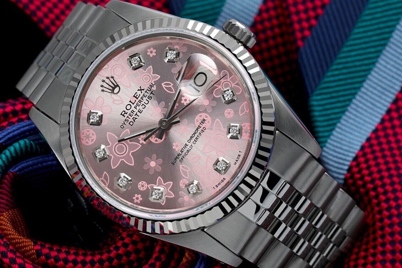 Rolex Datejust Jubilee Stainless Steel Pink