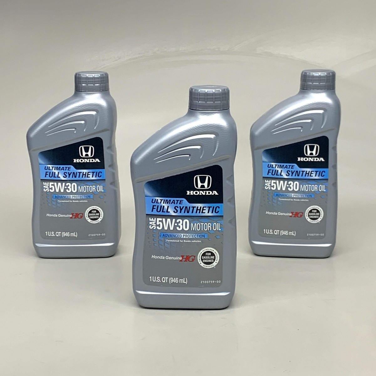 HONDA (3 PACK) Genuine Ultimate Full Synthetic SAE 5W-30 Advanced
