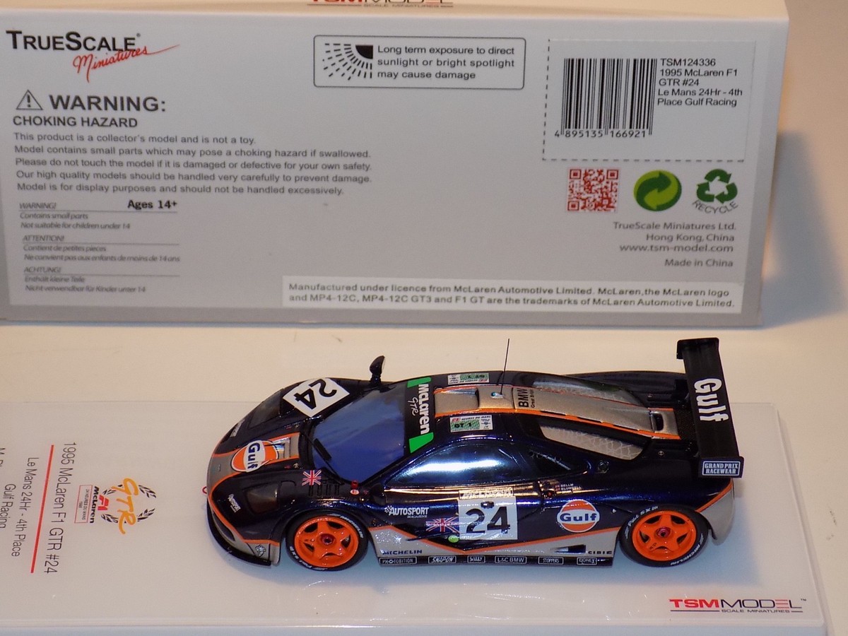 1/43 True Scale Models TSM McLaren F1 GTR car #24 1995