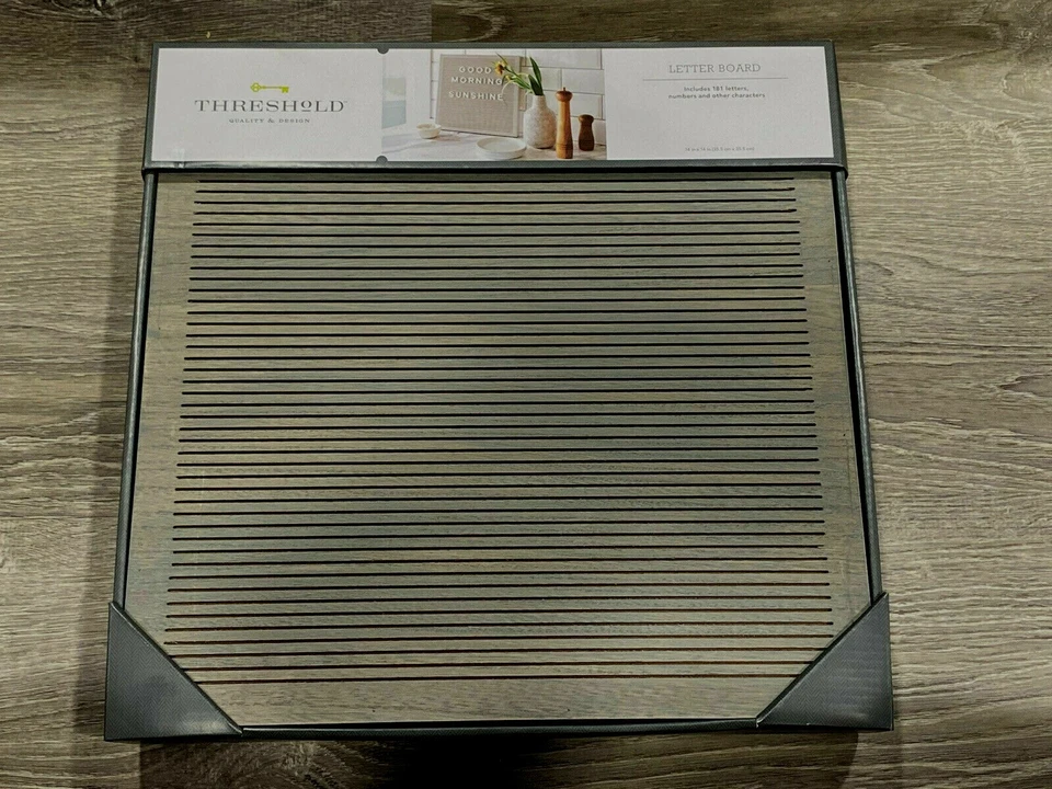 Threshold Wood Letterboard w/ 180 Letters Numbers & Other Characters NEW IN BOX - Image 2 of 3