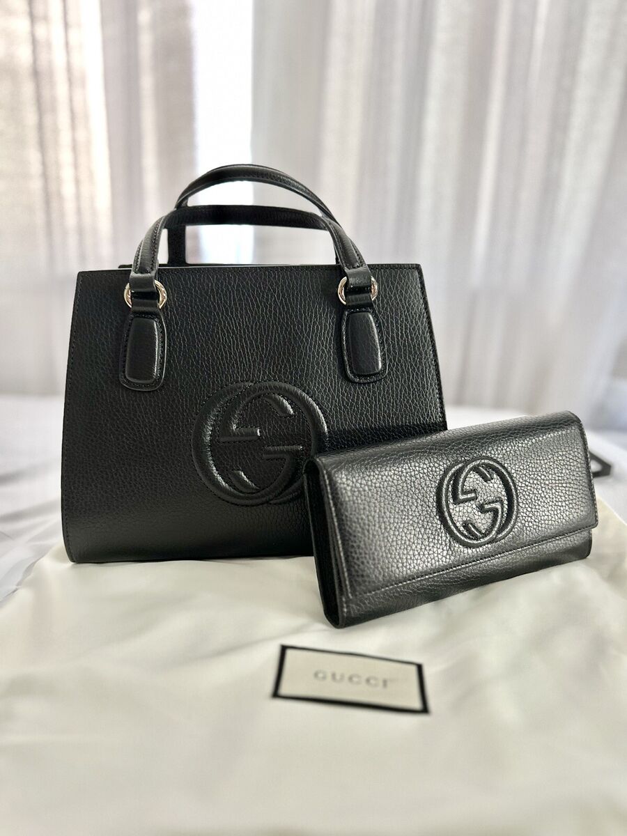 GUCCI Soho Leather Small Tote Crossbody Bag, And Soho Zip GUCCI Soho Leather Small Tote Crossbody Bag, And Soho Zip