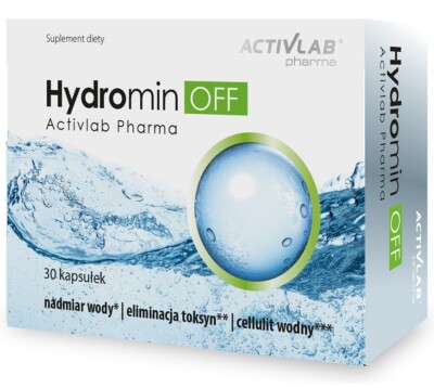 Activlab Hydromin OFF Körperentwässerung Detox Gewichtsverlust Hydrominum 30 Kap