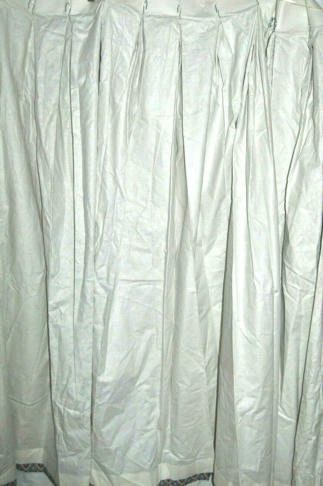 QUALIDADE SUPERIOR Custom Made CORTINAS DE CORTINA FORRADAS COMPRIMIDAS 2 Painéis Ganchos NÃO USADAS - Imagem 3 de 4