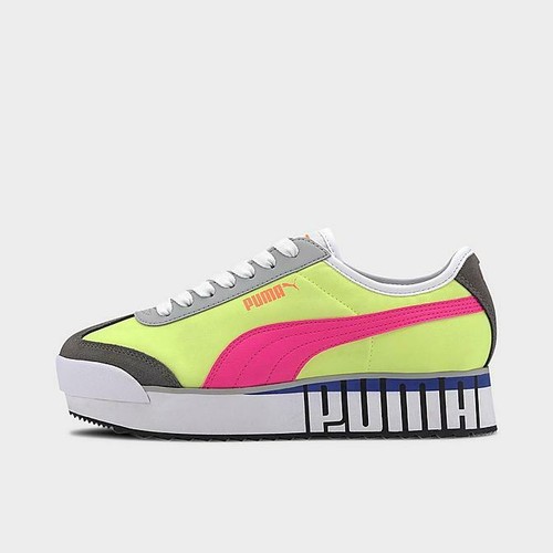 puma roma platform trainers