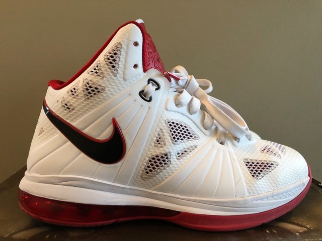 lebron 8 white red