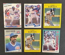 Fleer Andrew Dawson 6 Cards (1988-92: #415, #422, #29, #419, #419, #379)