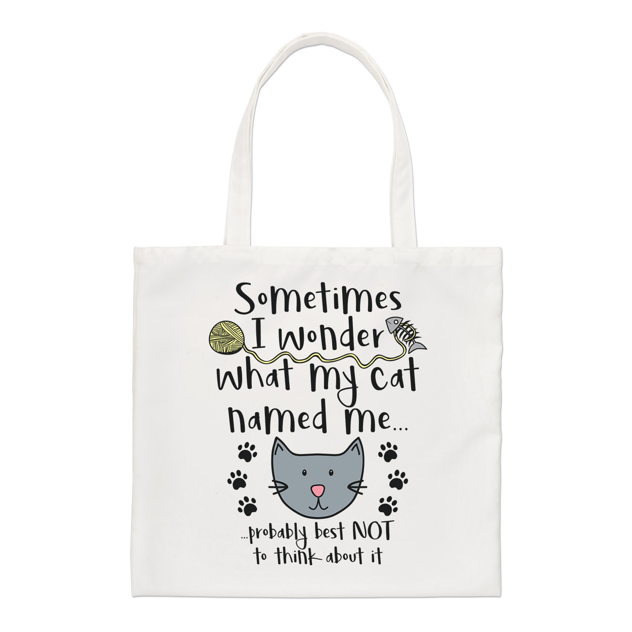 A volte mi chiedo come mi ha chiamato il mio gatto - tracolla divertente