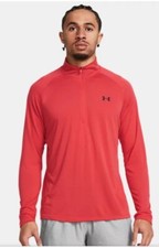 Under Armour Men's Tech 2.0 Half-Zip Top Pullover - Red - Medium- New Tag 45