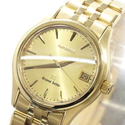 SEIKO GRAND SEIKO SBGX018 Date 9F62 0A40 Quartz 750 Yellow Gold