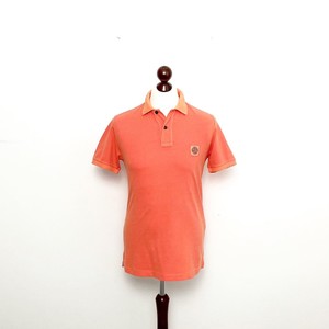 stone island orange polo