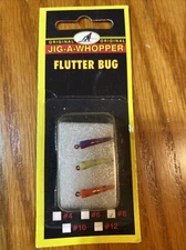 HT Enterprises Jig-A-Whopper Flutter Bug Ice Fishing Jig Lire Size 8 Pack Of 3