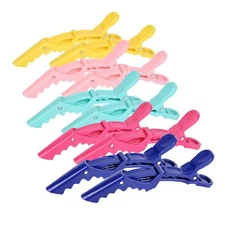 10 Pcs Professional Hair Clips w/ Wide Teeth and Double Hinged Design for Women