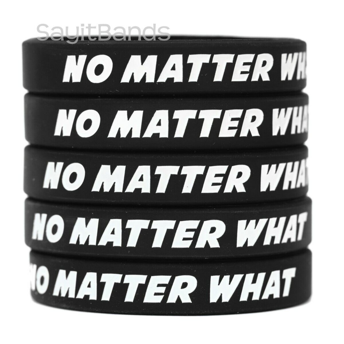【83%OFF!】 5 No Matter What Wristbands Br - Inspiration WEB限定 Motivation Recovery