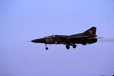 Original colour slide MiG-23UB Flogger '63' of Russian Air Force