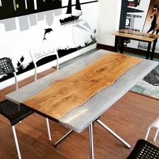 Epoxy Resin Live Edge Furniture Kitchen Slab Table Luxury Modern Center Sofa Dec