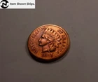 1881 Indian Head Penny Cent ~ Almost Uncirculated (AU) ~ Semi-Key! (I824)