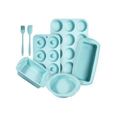 Silicone Baking Set 7in1 Nonstick Baking Cake Pan Tray Sheet Mould Set for Oven