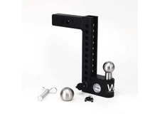 Weigh Safe AWS10-2 10" Drop 2" Shank Aero Hitch Built-In Scale 2" StainlessSteel