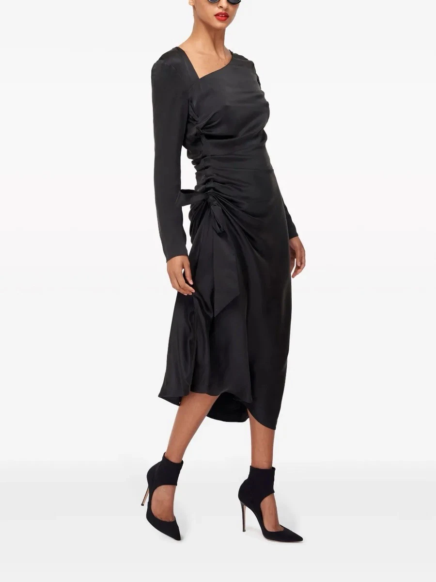 equipment femme silk dress Equipment Femme Sleeveless Collared Silk Shirt Dress Teal M/M