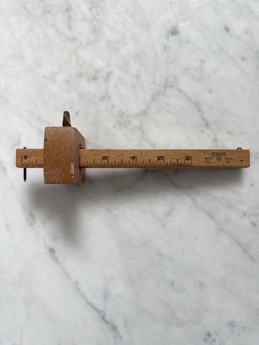 Vintage Stanley No. 65 Holz Markierungsschreiber/Einstecklehre Werkzeug USA Schatz