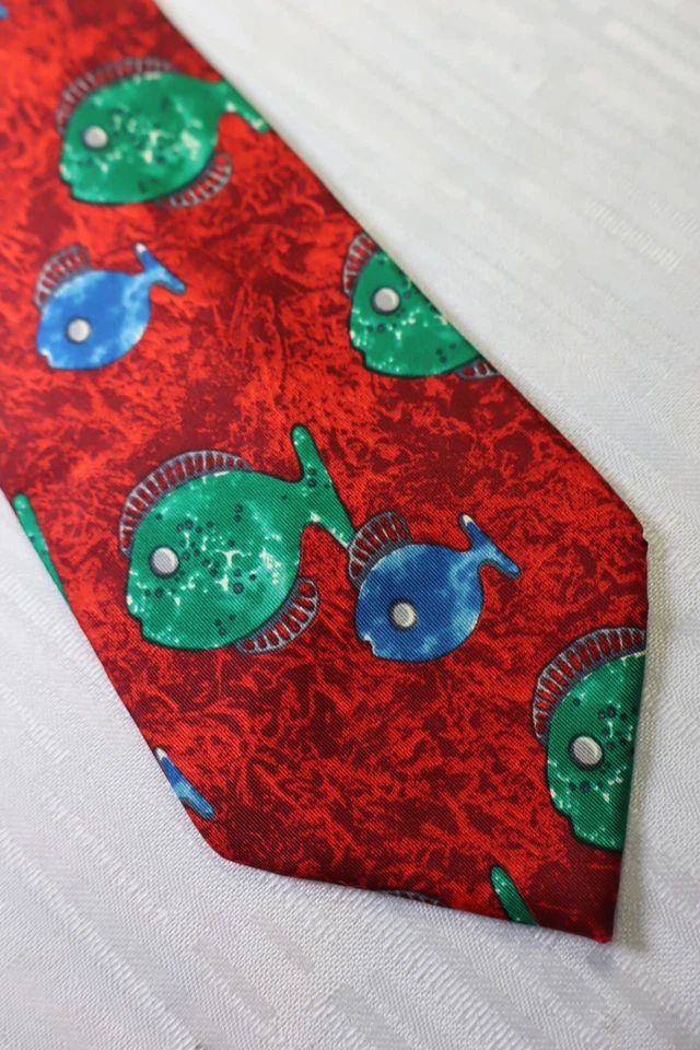 Corbata Les Copains 100% Seda Hecha en Italia Vintage Clásica Foto 2 de 4