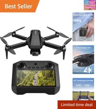 GPS Drone with Camera for Adults 4K, 5.5" Touchscreen Controller, 3-Axis Gimb...