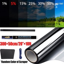 300CM Uncut Roll Window Tint Film 5 VLT 20" x 10ft Feet Car Home Office Glass