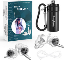 2 Pairs Concert Ear Plugs, Reusable High Fidelity Noise Reduction Music Ear Plu
