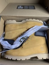 Timberland Classic 6 Inch Premium Waterproof Boots Wheat Nubuck Men's Size 9