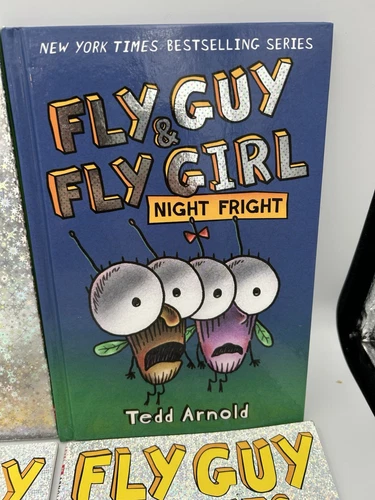 Set of 7 Fly Guy Hardcover Children's Books By Tedd Arnold Great Condition - Picture 4 of 8