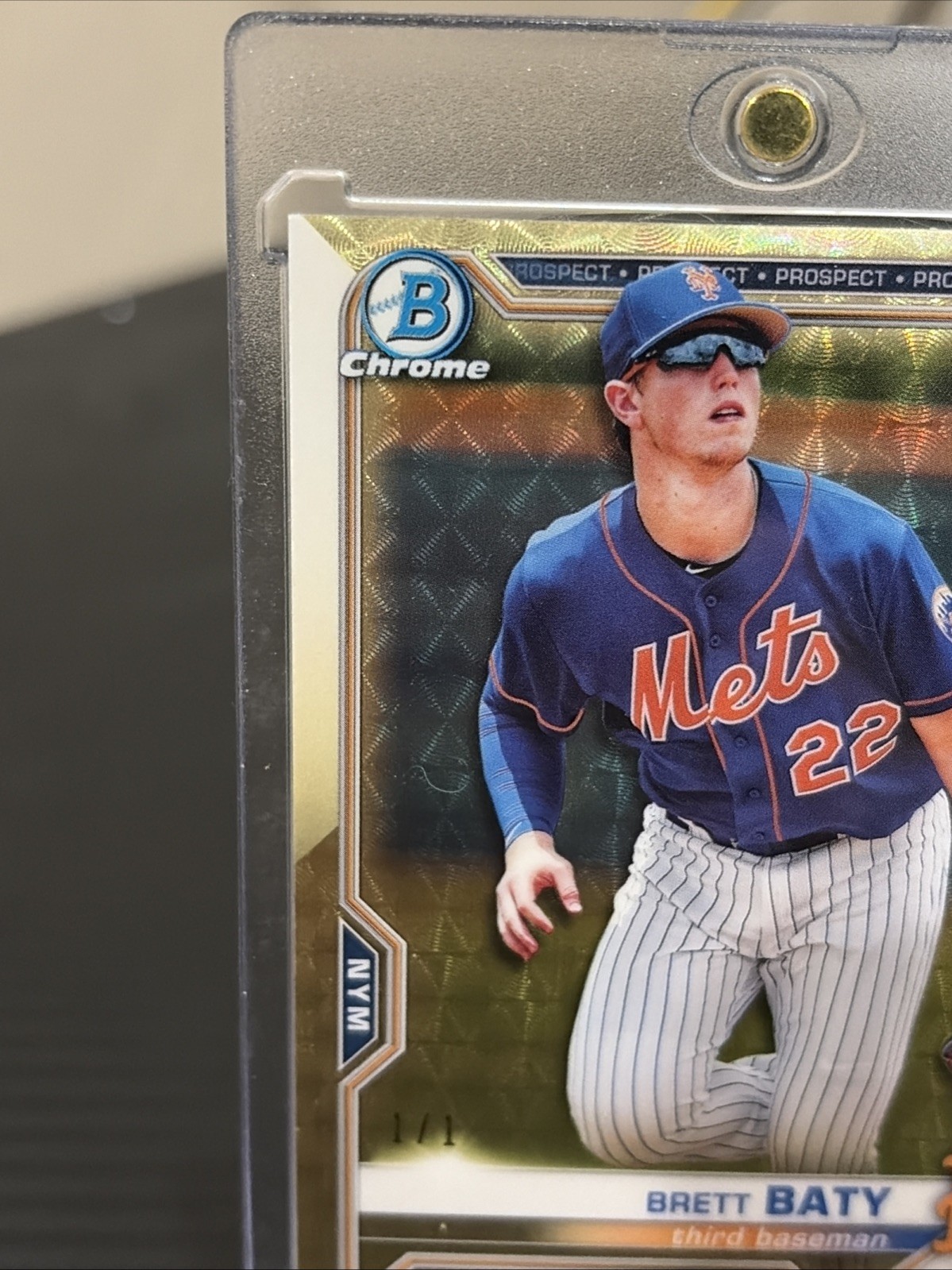 2021 Bowman Brett Baty Superfractor 1/1 view 7