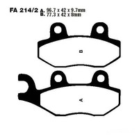 Bremsbelag EBC FA214 2 Hinten FüR Triumph Trophy 1215 SE ABS Bj. 2013-2015