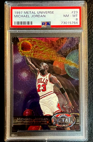 199798 Skybox Metal Universe 23 Michael Jordan PSA 8 NMMT Bulls HOF G2U