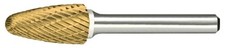 B71252BDTN SF-11 Carbide Burr Tree Radius Double Cut Tin Coated Made In USA,