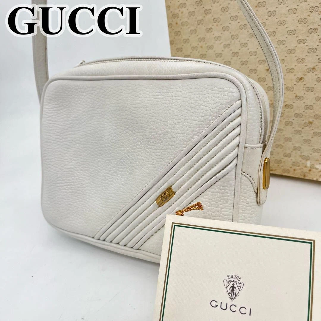 GUCCI Sac à bandoulière Pochette imbriquée Blanc #PG9FQG