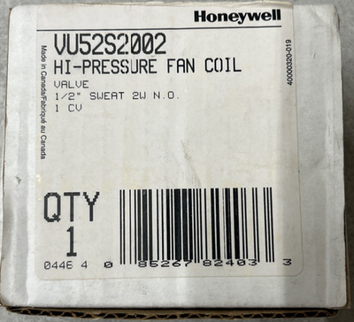 #ad #ad Honeywell VU52S2002 High Pressure Fan Coil Valve 1 2quot; Sweat 2 Way NO 1.0 CV New $30.00