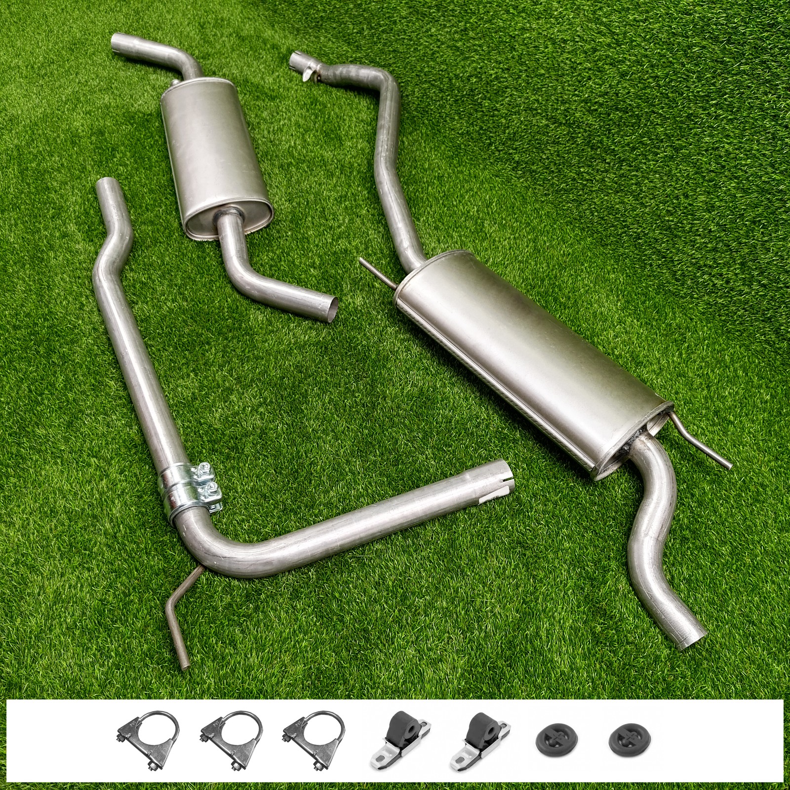 Ligne échappement acier renforcé pour VW T4 Transporter IV version courte