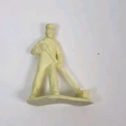 Vintage Marx Sears Service Center Allstate Playset 1.5" Mechanic Figure Cream
