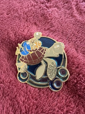 Disney Pin 36077 Finding Nemo Turtle Ride Stained Glass Crush Squirt Marlin Dory