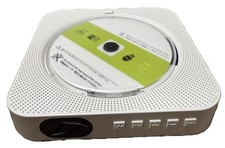 Wall Mountable CD Player USB FM Radio Remote Control White New