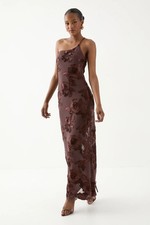 Misspap Chocolate Maxi Dress Womens Party Dresses