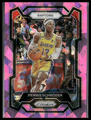 2023-24 Panini Prizm #265 Dennis Schroder Prizms Pink Ice