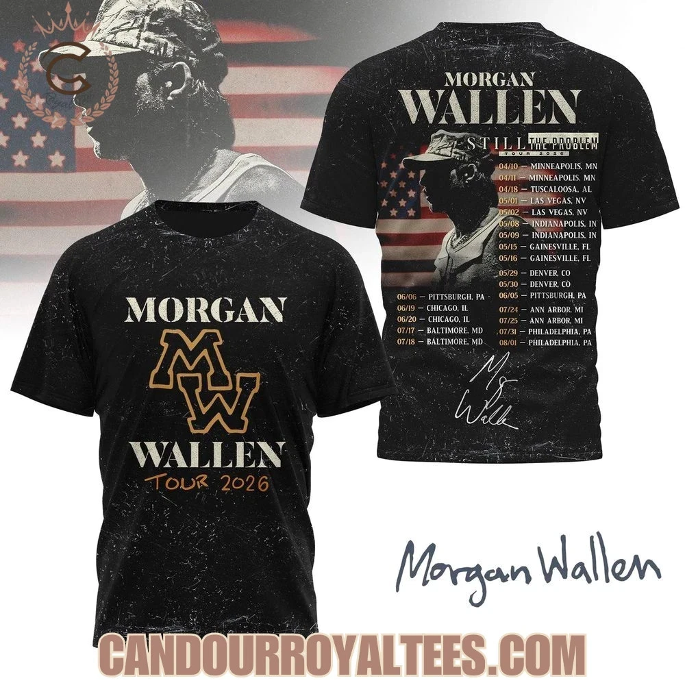 Wallen Western Still The Problem Tour 2026 T-Shirt 3D
