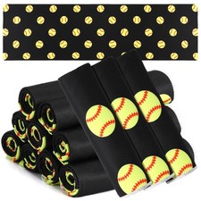 12 Pcs Black Yellow Softball Cooling Towels 40x12 in Microfiber Fast Drying