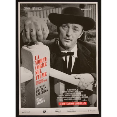 Poster Die Tod Rennmaus Auf Fluss Robert Mitchum Charles Laughton POSTER W109