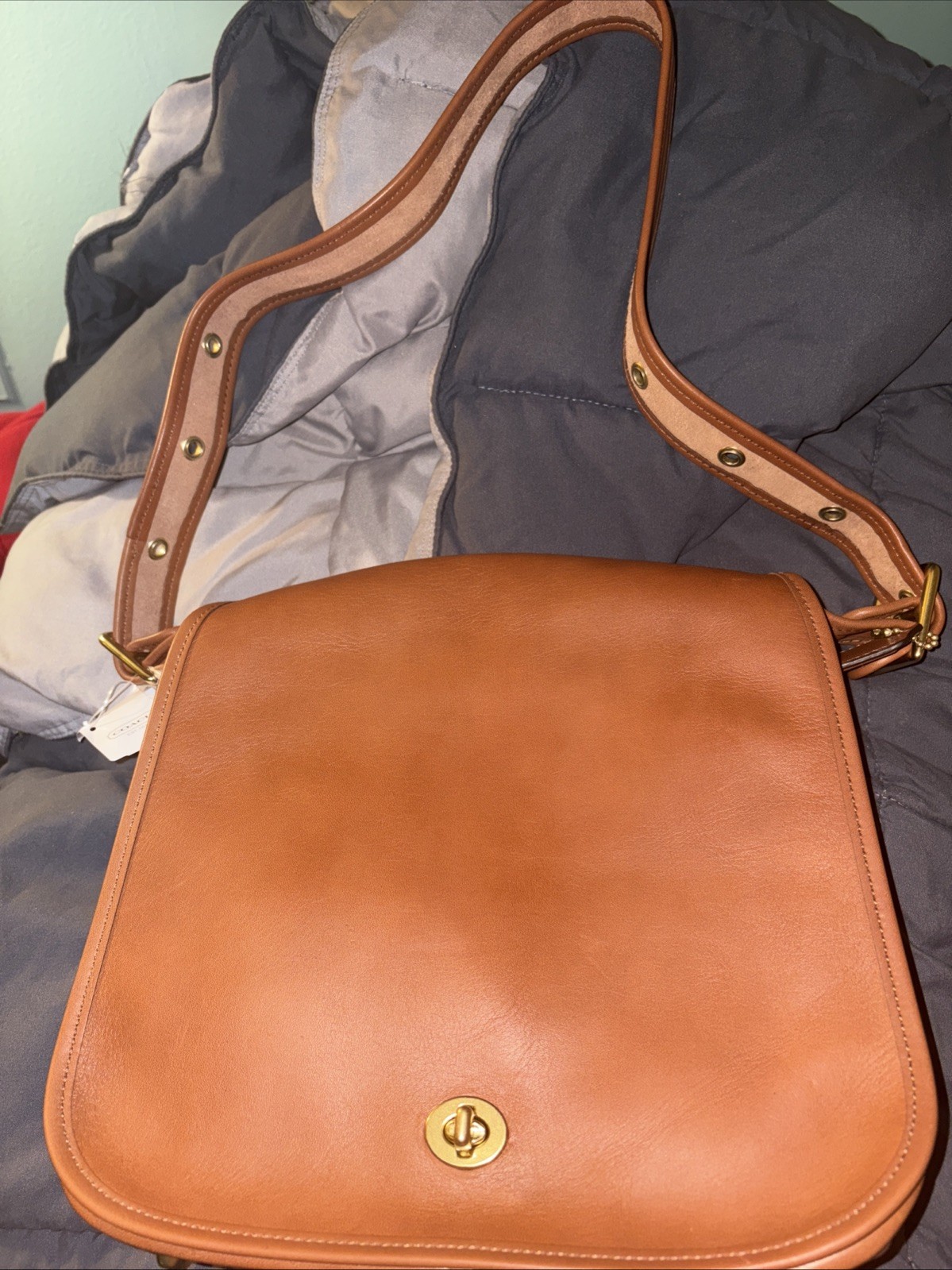 Vintage Coach Stewardess Bag in Glove-Tanned British Tan Leather VVGVC