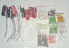 Bead Landing Faceted Glass Rondelle/Round Beads AB 1mm Hole 7-13mm Mix