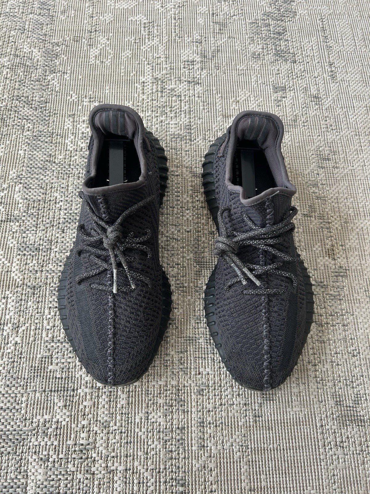 Size 10.5 - adidas Yeezy Boost 350 V2 Low Black Non-Reflective thumbnail 2